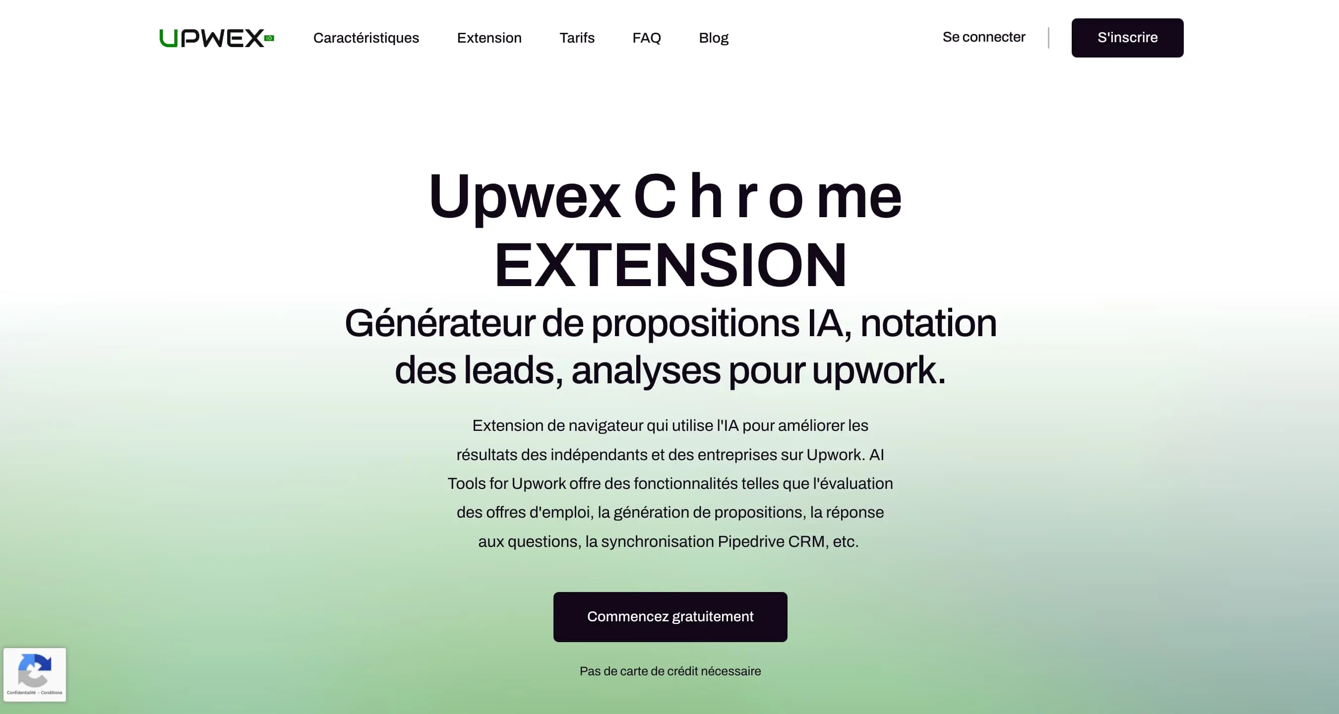Upwex screenshot