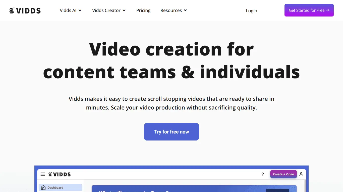 Vidds screenshot