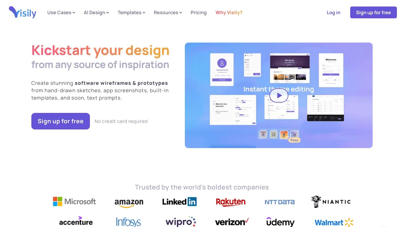 Visily screenshot