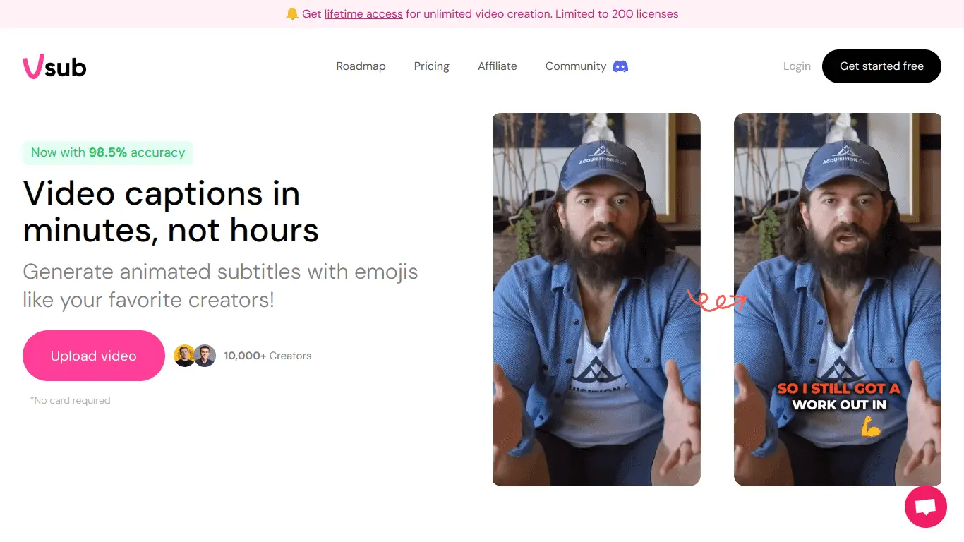 Vsub screenshot