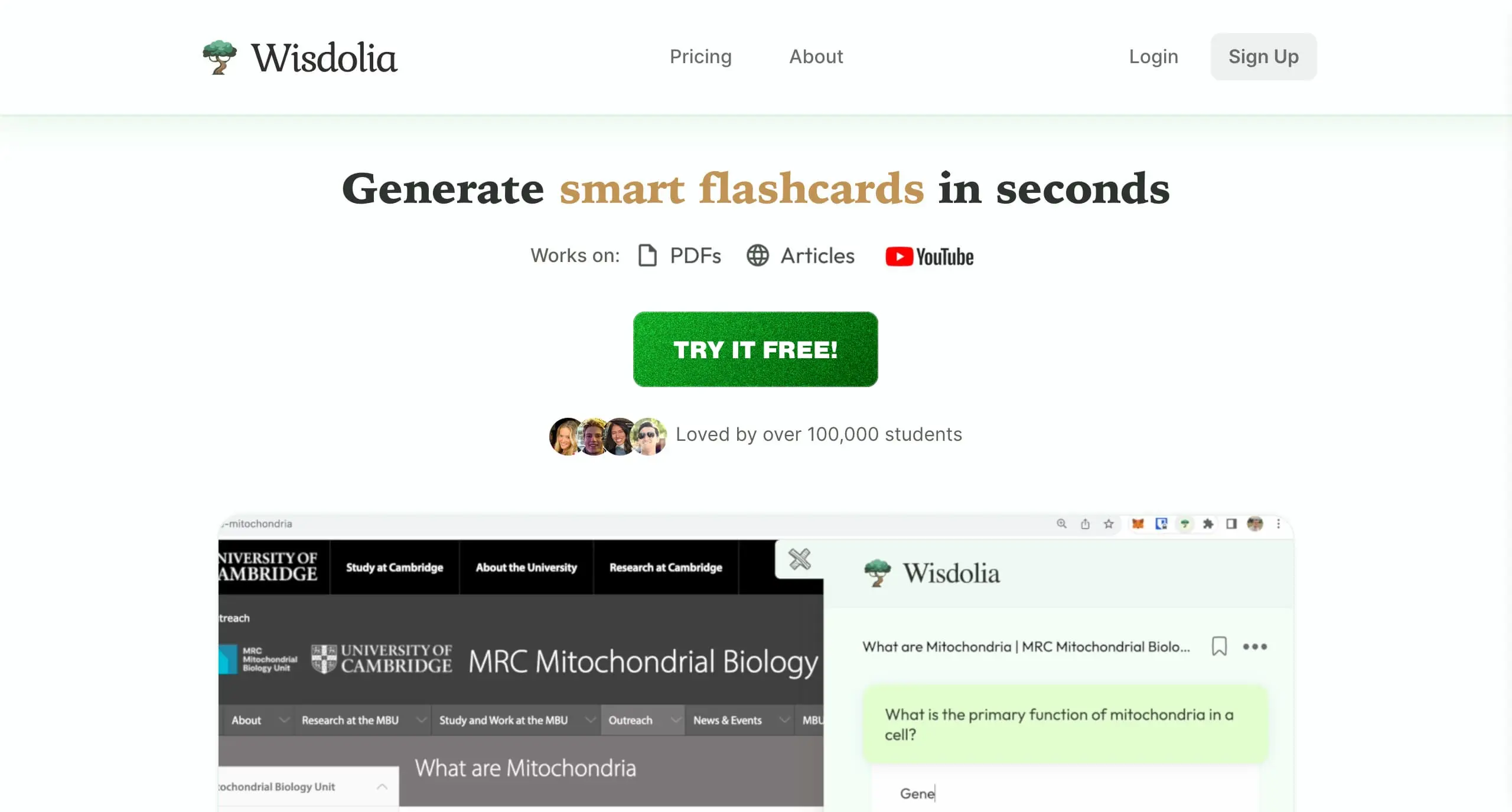 Wisdolia screenshot