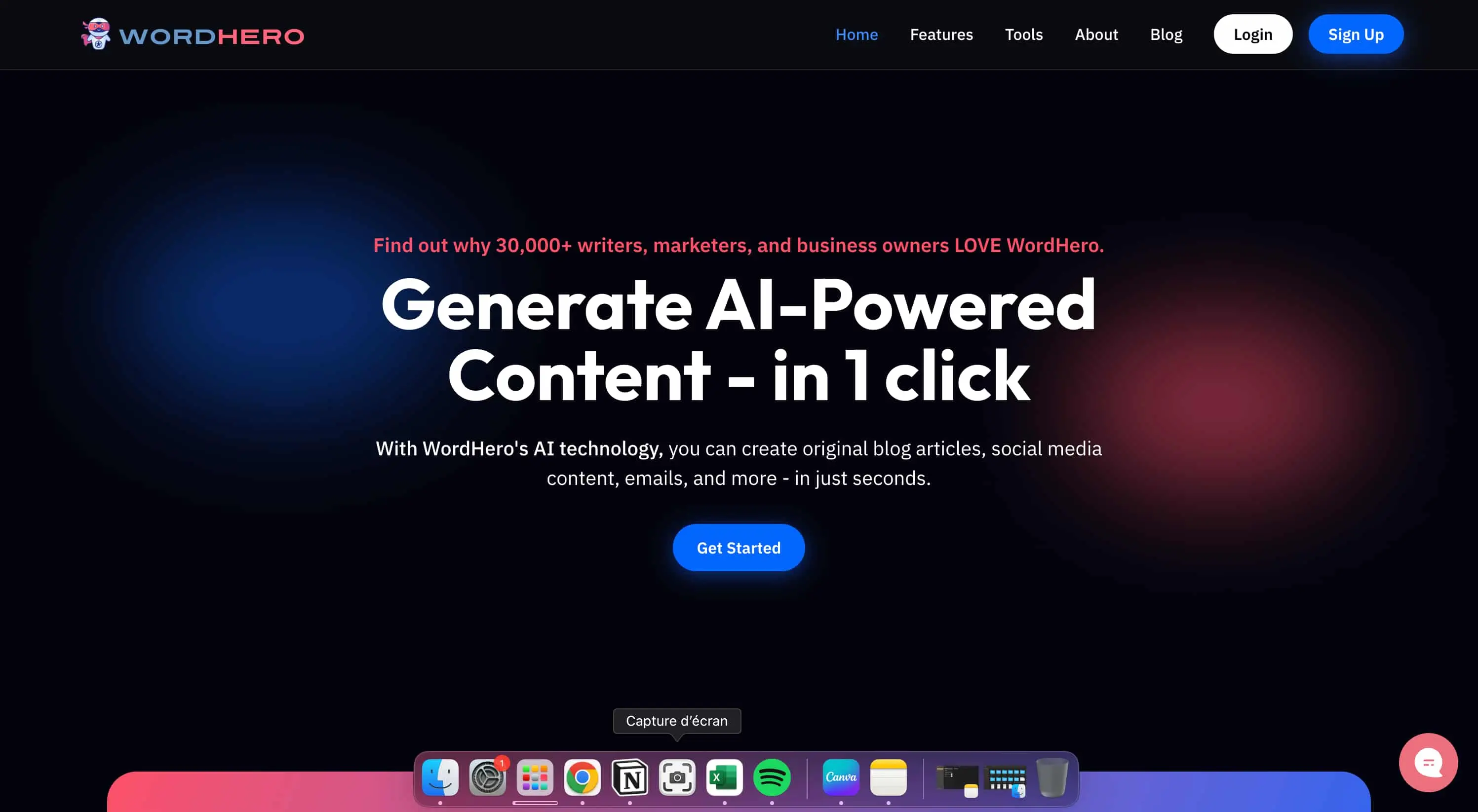 WordHero screenshot